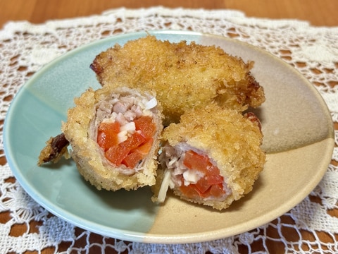 お弁当に!具がいっぱいの豚肉巻き☆フライ